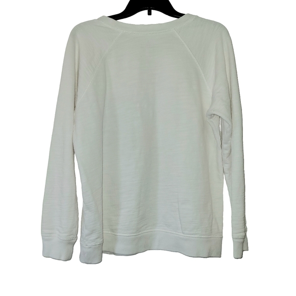 Disney Parks Mickey Mouse Christmas Ornaments Sequin Pullover White Top Size L - Picture 12 of 14